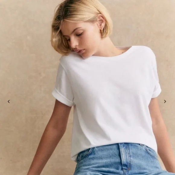 Sezane Conrad T-Shirt in White - Size XS - Picture 3 of 7